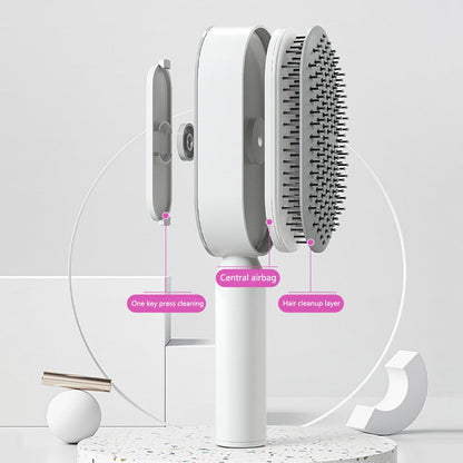 3D Self Cleaning Hair Brush PRO Unisex | One-key Cleaning Hair Loss Airbag Massage Scalp Comb Anti-Static Hairbrush