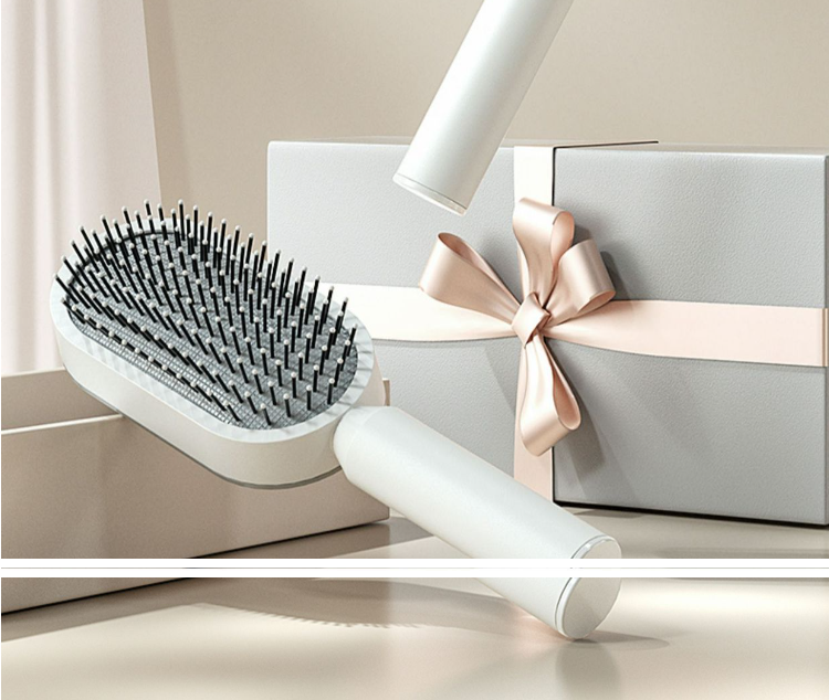 3D Self Cleaning Hair Brush PRO Unisex | One-key Cleaning Hair Loss Airbag Massage Scalp Comb Anti-Static Hairbrush